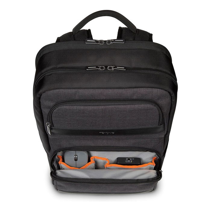 Targus CitySmart Advanced Mochila para portátil de 15.6 pulgadas, Imitación piel, Poliuretano (PU)