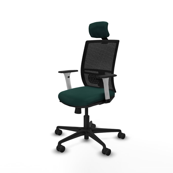 PIQUERAS Y CRESPO Silla de oficina Yunquera con mecanismo Sincro/Traslack Verde botella PIQUERAS Y CRESPO Silla de oficina Yunquera con mecanismo Sincro/Traslack Verde botella