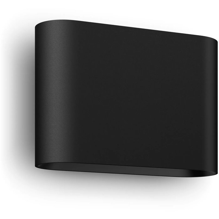 Philips Hue White and Color Ambiance Aplique Mural Dymera - Luz de Pared Inteligente Bluetooth, Negro, IP44 para Interior y Exterior