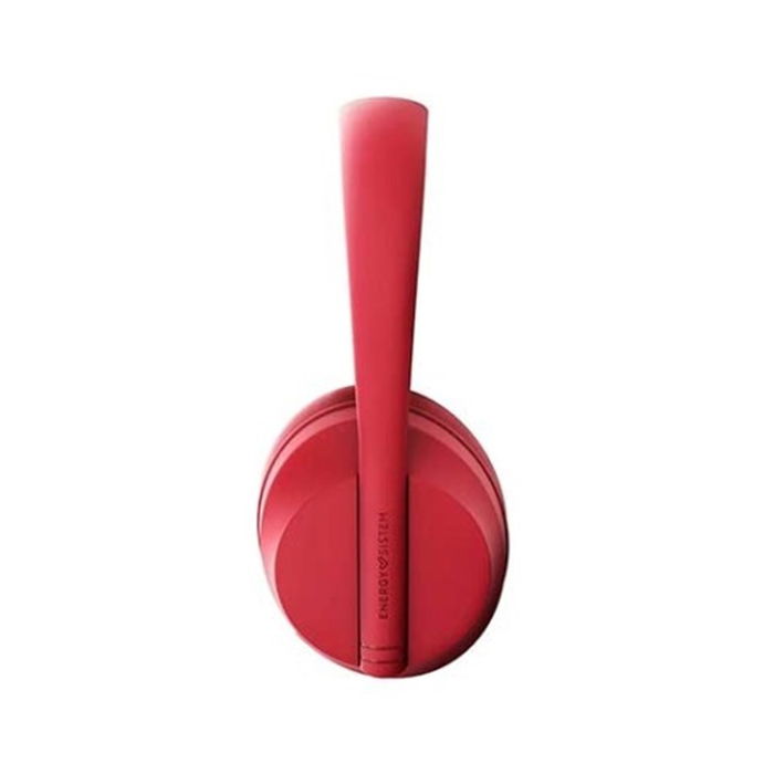 Energy Sistem Auriculares Hoshi Eco Red - Diadema Bluetooth 5.3 con micrófono, hasta 20m alcance, batería recargable 400 mAh, color rojo