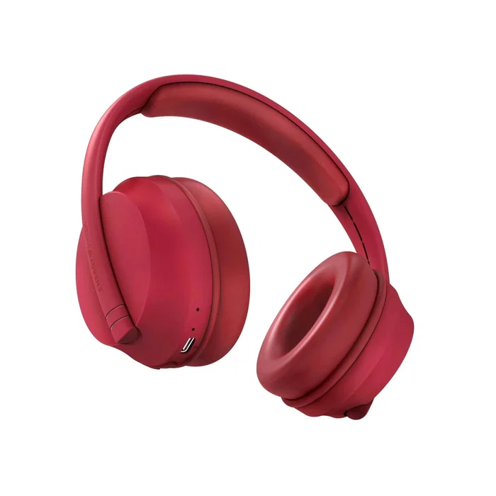 Energy Sistem Hoshi Eco Auriculares Diadema Bluetooth 5.3 Over-Ear, 23h Batería, USB Tipo C, Diseño Circumaural, Color Rojo