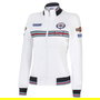 Sparco S013033MRBI3L Sudadera Con Cremallera Martini-R Mujer Talla L Blanca