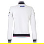 Sparco S013033MRBI3L Sudadera Con Cremallera Martini-R Mujer Talla L Blanca