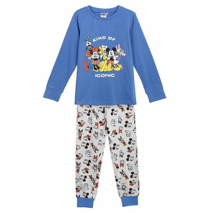 Cerdá Pijama Largo Mickey Single Jersey Azul L