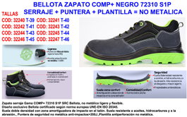 BELLOTA Zapato de Seguridad 72310 Talla 41 sin Metal