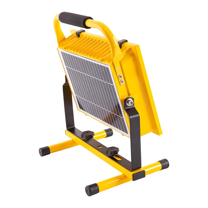 Proyector LED Solar 200W 6500K Panel 6V/12W Batería 7.2V/18000MaH Control Remoto WR-KFL-E-200W