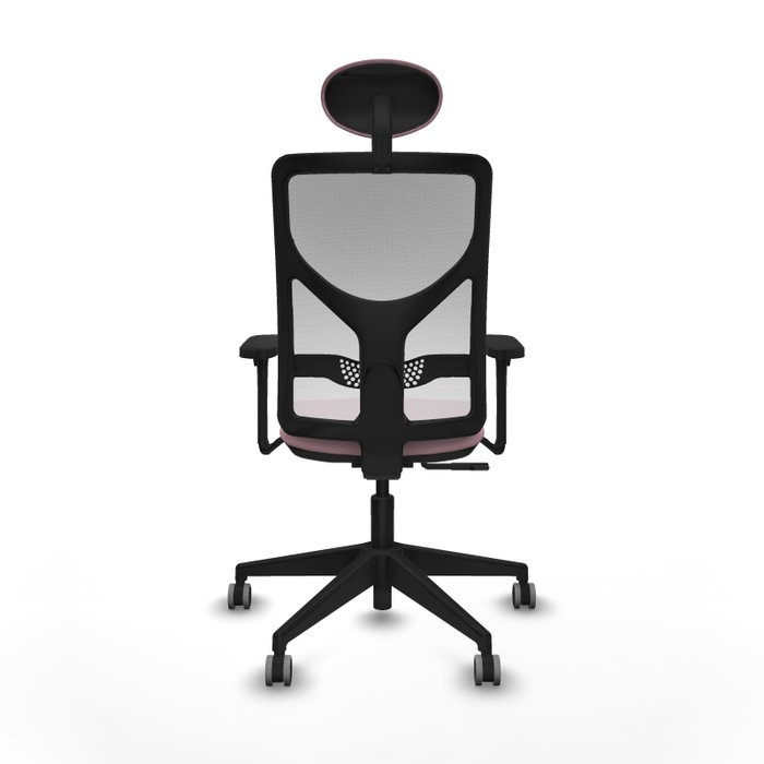 PIQUERAS Y CRESPO Silla de oficina Motilla, Rosa y Blanco, Mecanismo Sincro, Brazos 3D PIQUERAS Y CRESPO Silla de oficina Motilla, Rosa y Blanco, Mecanismo Sincro, Brazos 3D
