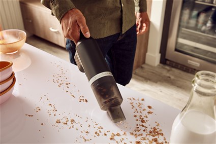 Kitchenaid 5KKVR121BM Aspirador de Cocina Inalámbrico con Batería GO, Negro Mate