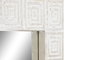 DKD Home Decor Espejo Mango Blanco y Natural 120x76 cm