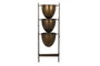 DKD Home Decor Macetero de Metal Cobrizo y Negro 35x26,5x105 cm
