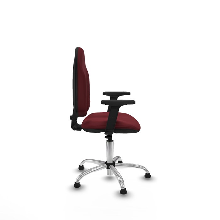 PIQUERAS Y CRESPO Silla de oficina Algarra Granate con Brazos 2D PIQUERAS Y CRESPO Silla de oficina Algarra Granate con Brazos 2D