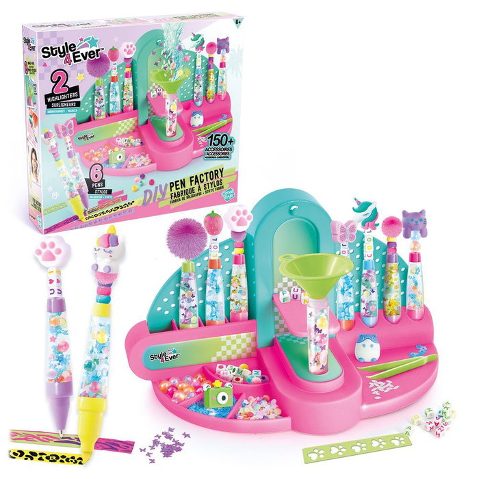 Canal Toys Fábrica de Bolígrafos y Subrayadores DIY Style 4Ever en Rosa y Azul Canal Toys Fábrica de Bolígrafos y Subrayadores DIY Style 4Ever en Rosa y Azul