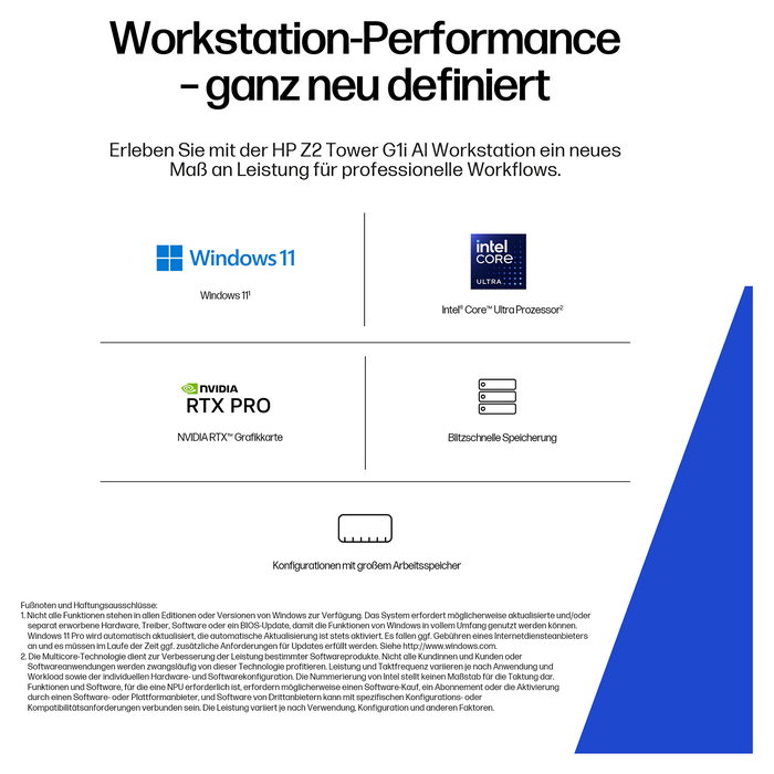 HP Z2 TWR G1i - Torre de Estación de Trabajo con Intel Xeon E-2278G, 64GB RAM, 1TB SSD, NVIDIA Quadro RTX 4000, Windows 11 Pro