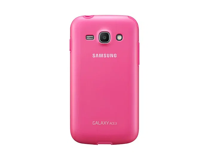 Samsung EF-PS727B Funda Protectora Samsung Galaxy Ace 3, Color Rosa, Resistente a Rayones y Polvo