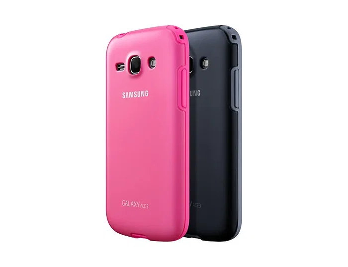 Samsung EF-PS727B Funda Protectora Samsung Galaxy Ace 3, Color Rosa, Resistente a Rayones y Polvo