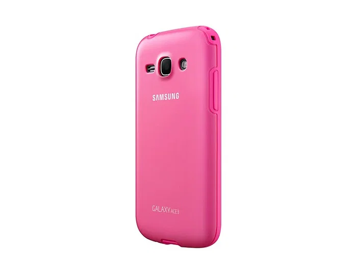 Samsung EF-PS727B Funda Protectora Samsung Galaxy Ace 3, Color Rosa, Resistente a Rayones y Polvo