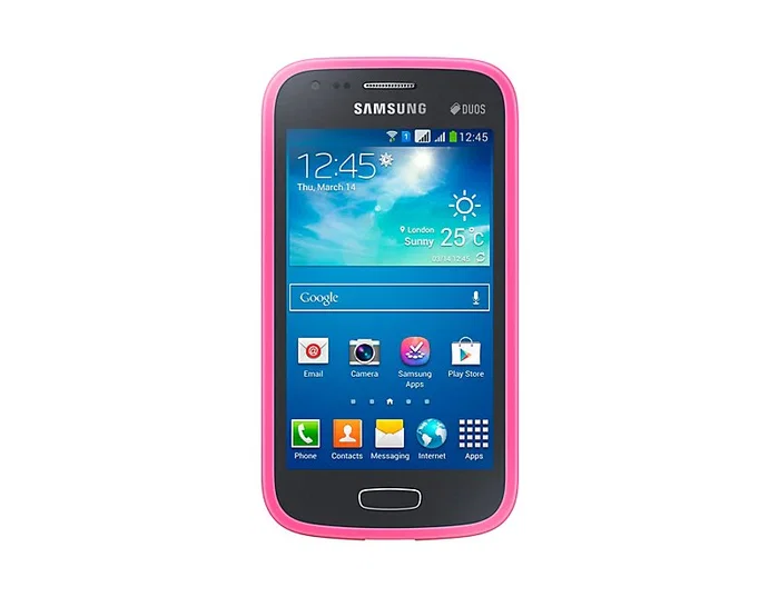 Samsung EF-PS727B Funda Protectora Samsung Galaxy Ace 3, Color Rosa, Resistente a Rayones y Polvo