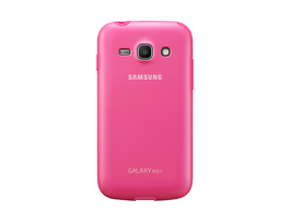 Samsung Funda Protectora EF-PS727B Rosa para Galaxy Ace 3, Cubierta Protectora