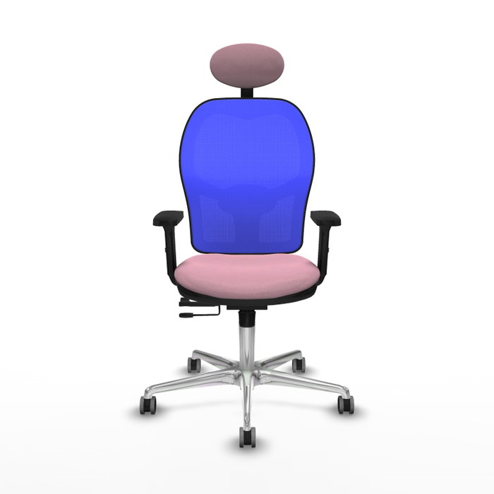 PIQUERAS Y CRESPO Silla de oficina Jorquera con mecanismo Sincro/Traslack, Rosa y Azul PIQUERAS Y CRESPO Silla de oficina Jorquera con mecanismo Sincro/Traslack, Rosa y Azul