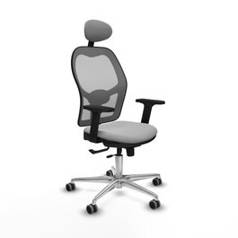 PIQUERAS Y CRESPO Silla de oficina Jorquera con mecanismo Sincro/Traslack Gris