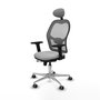 PIQUERAS Y CRESPO Silla de oficina Jorquera con mecanismo Sincro/Traslack Gris