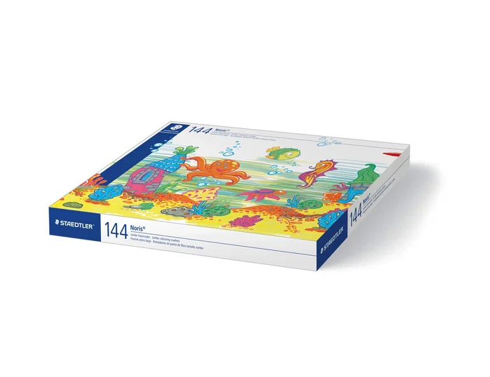 Staedtler Rotulador Jumbo School Pack de 144 unidades colores surtidos 12 x color