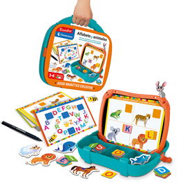 Clementoni Maletín Magnético Alfabeto y Animales Edad Mínima Recomendada 3 Años 27,5x23x5cm