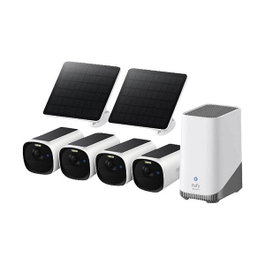 EUFY eufyCam E40 4-Cam Kit con HomeBase S380 y Panel Solar