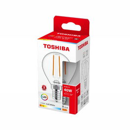 Toshiba Bombilla LED de Filamento G45 E14 4.5W 2700K - Lámpara de Luz Cálida y Bajo Consumo