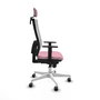 PIQUERAS Y CRESPO Silla de oficina Horna Rosa y Blanco