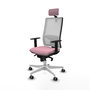 PIQUERAS Y CRESPO Silla de oficina Horna Rosa y Blanco