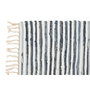 DKD Home Decor Alfombra Algodón Chindi Azul y Blanco 120x180x0,5 cm