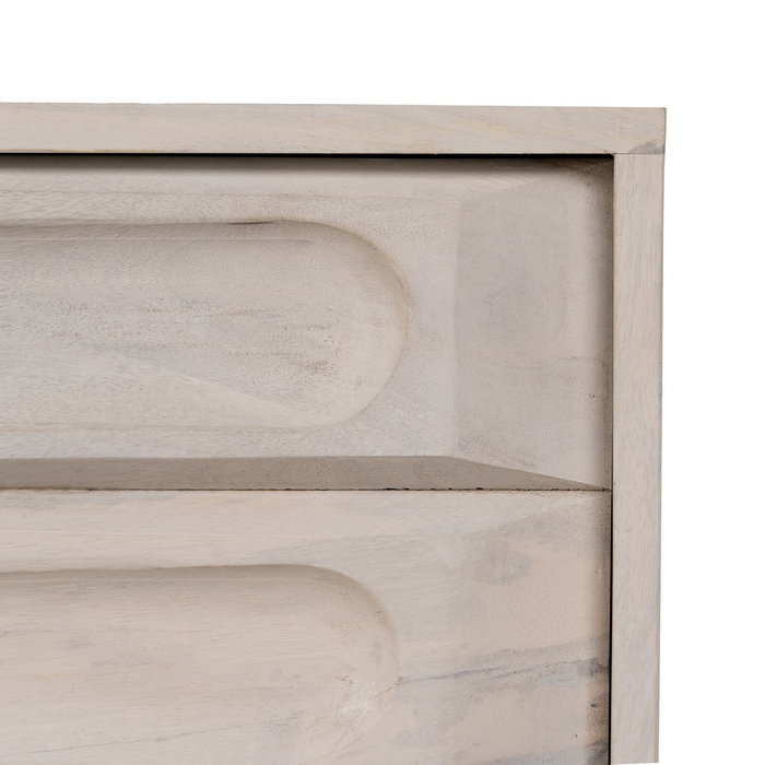 Aparador Blanco Rozado Madera de Mango 152 X 41 X 92 cm