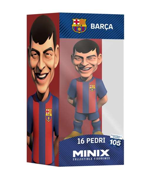 Minix Figura Coleccionable FC Barcelona Pedri 12 cm Escala - Jugador Oficial Licenciado - MN13074