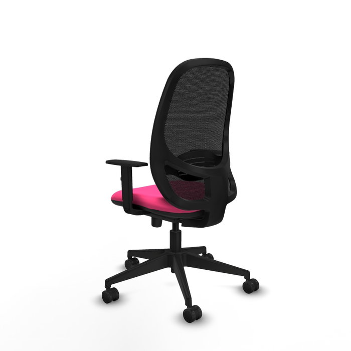PIQUERAS Y CRESPO Silla de oficina Cilanco Rosa y Negro