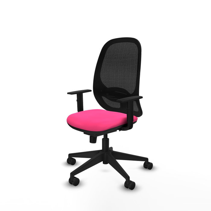 PIQUERAS Y CRESPO Silla de oficina Cilanco Rosa y Negro
