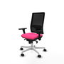 PIQUERAS Y CRESPO Silla de oficina Horna Rosa con mecanismo Sincro