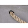 DKD Home Decor Mesita Auxiliar Gris Hormigon y Cuerda