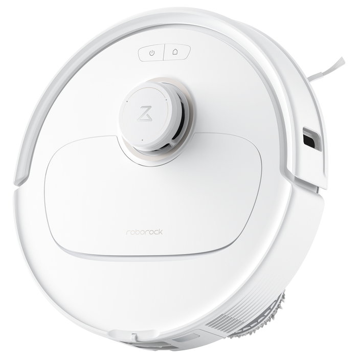 Roborock Qrevo MaxV Aspirador Robot con Estación Base de Auto-Vaciado y Auto-Secado, Sin Bolsa, Navegación LDS, Color Blanco, Aleman