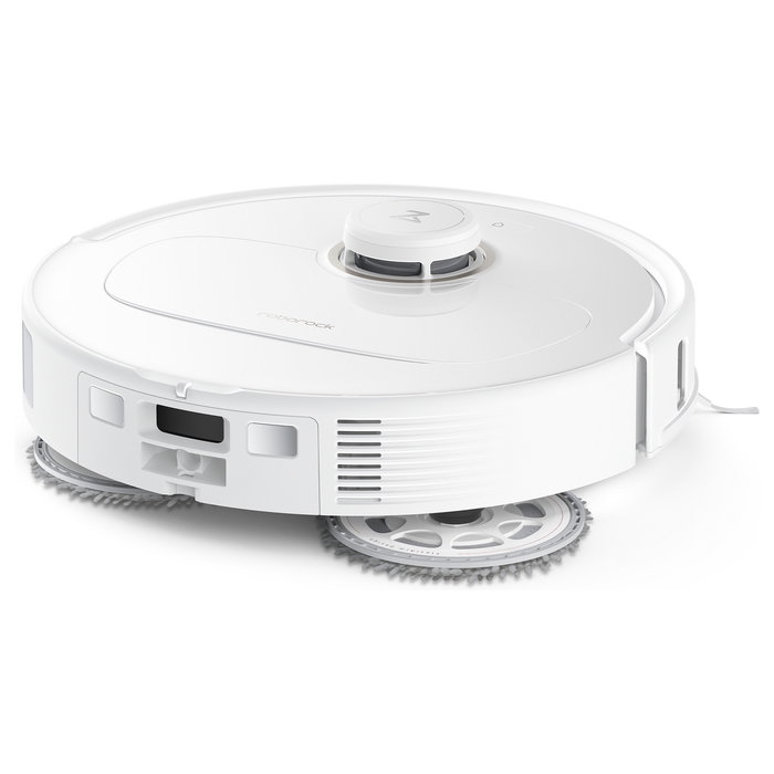 Roborock Qrevo MaxV Aspirador Robot con Estación Base de Auto-Vaciado y Auto-Secado, Sin Bolsa, Navegación LDS, Color Blanco, Aleman