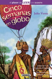 SUSAETA EDICIONES, Cinco semanas en globo, Julio Verne - SUSAETA EDICIONES