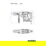 Metabo KHEV 5-40 BL Kombihammer SDS Max, Motor sin Escobillas 1150W, 8.7J, 4cm Max en Hormigón, Incluye Funda