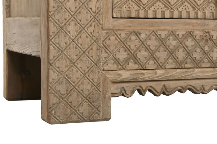 DKD Home Decor Mueble Tv Minimal bs1c25 Natural 44 x 60 x 180 cm