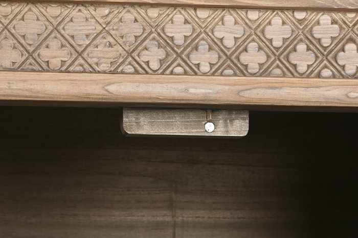 DKD Home Decor Mueble Tv Minimal bs1c25 Natural 44 x 60 x 180 cm