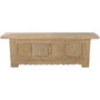 DKD Home Decor Mueble TV Olmo Macizo Tallado Natural 180x44x60