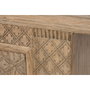 DKD Home Decor Mueble TV Olmo Macizo Tallado Natural 180x44x60