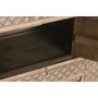 DKD Home Decor Mueble TV Olmo Macizo Tallado Natural 180x44x60