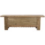 DKD Home Decor Mueble TV Olmo Macizo Tallado Natural 180x44x60