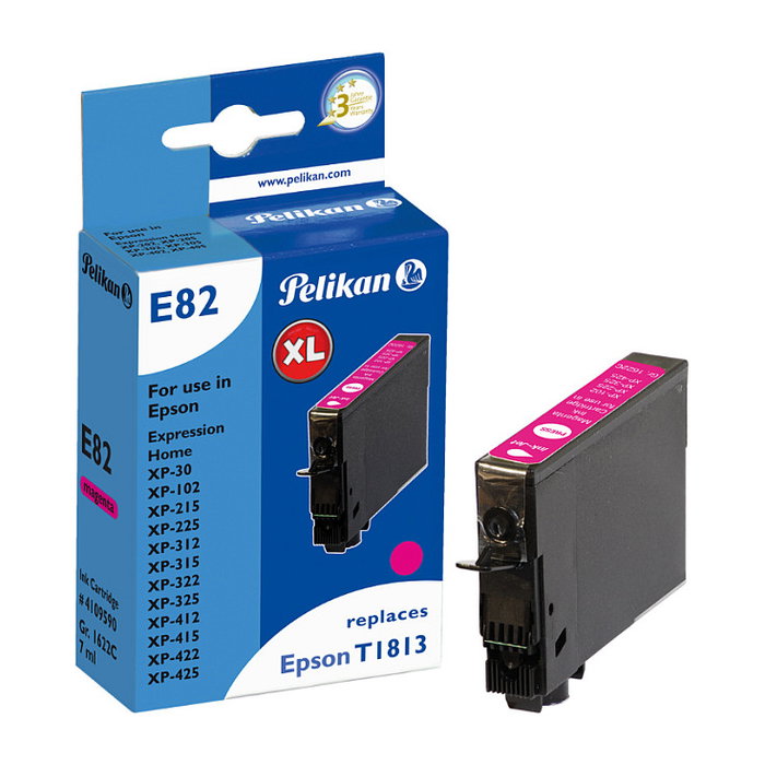Pelikan Cartucho de Tinta Compatible Epson E82 T1813 Magenta Pelikan Cartucho de Tinta Compatible Epson E82 T1813 Magenta