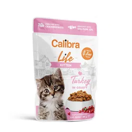 Calibra Cat Life Pouch Kitten Pavo En Salsa 28x85 gr Alimento Húmedo para Gatos Bebés